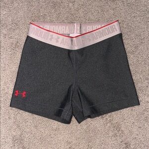 Under Armour Charcoal and Pink Training Spandex